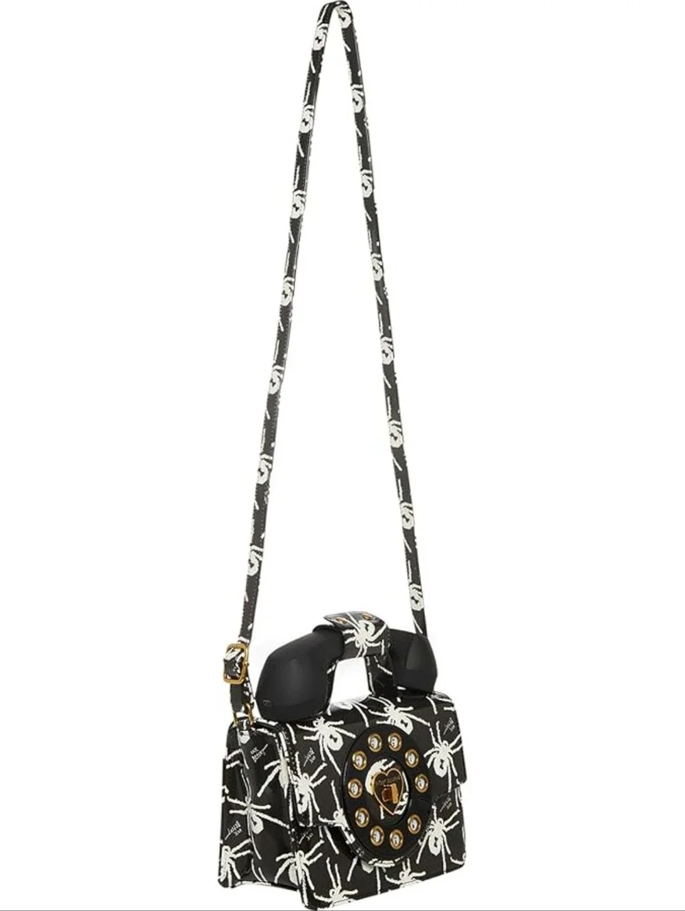 🆕️ Betsey Johnson 80th Birthday Patent Kitsch Phone Bag Satchel Tote Crossbody - Picture 10 of 16